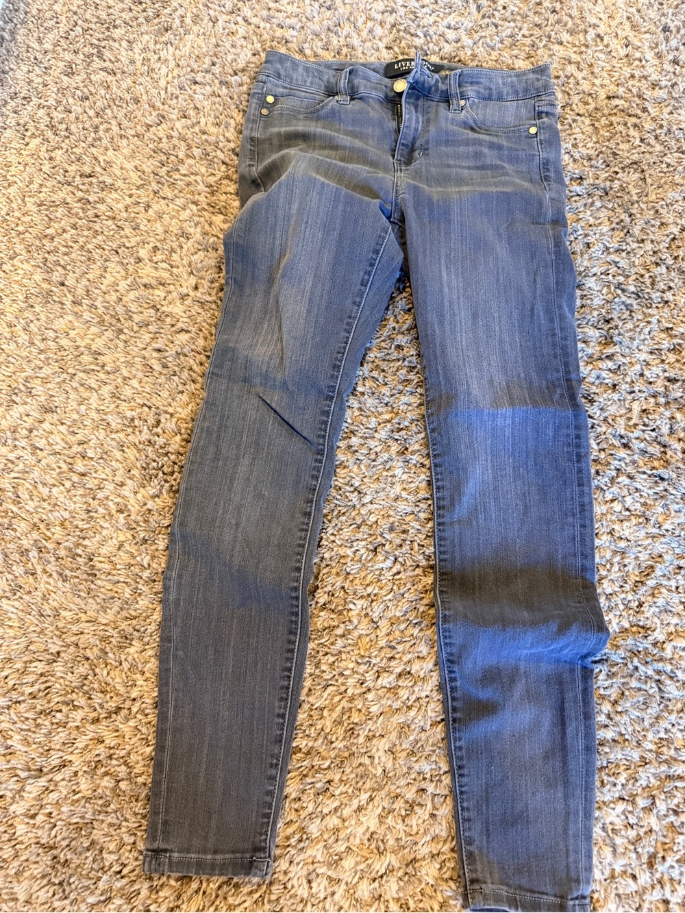 Liverpool Skinny Jeans in grey wash